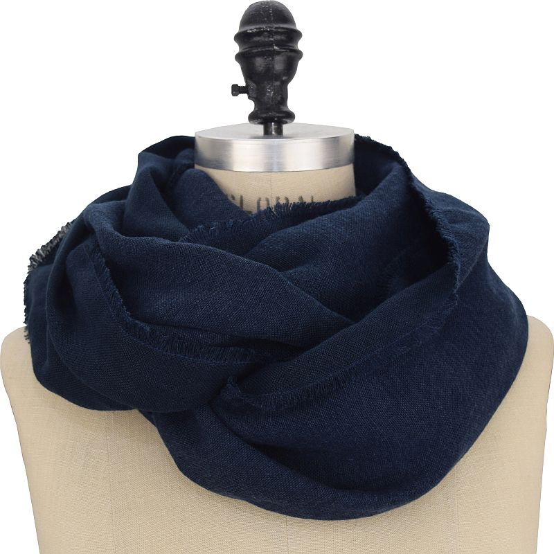 linen wool double qauze warm scarf-made in canada