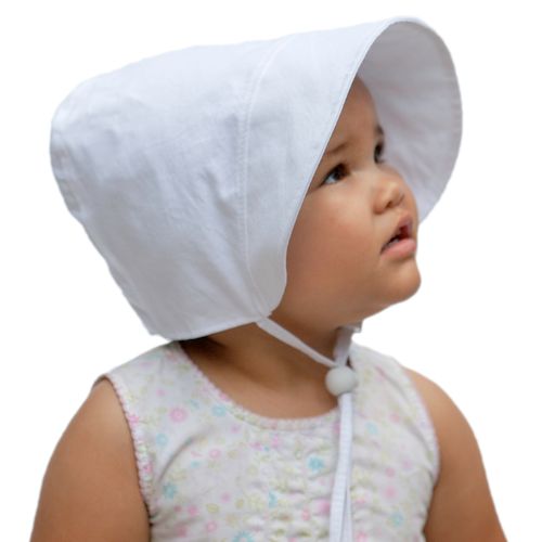 Puffin Gear Linen Infant and Toddler Bonnet with UPF 50+ Sun Protection-Made in Canada