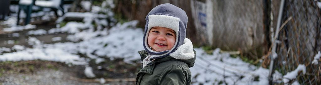 Puffin Gear Kids Fall and Winter Bonnets, Ball Caps, Beanies, Chinwrap Hats and Neck Warmers-Made in Canada