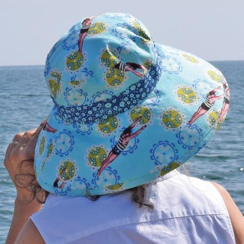 Puffin Gear Tokoyo Milk Print Sun Protection Hat-Made in Canada