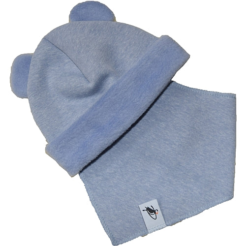 Puffin Gear Jersey Cuddle Bear Beanie and Drool Bib Set-Made in Canada