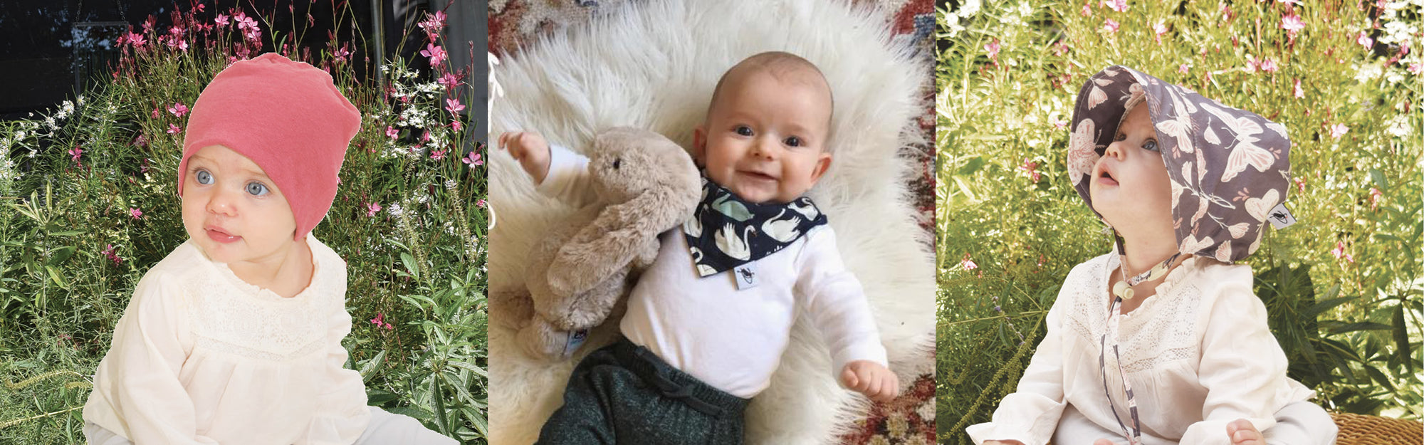 Puffin Gear Baby Infant Hats Bonnets Bibs Pacifier Clips and Beanies - Made in Canada