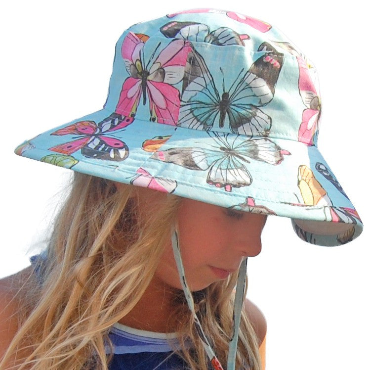 CHILDREN'S SUN PROTECTION HATS - COTTON PRINTS
