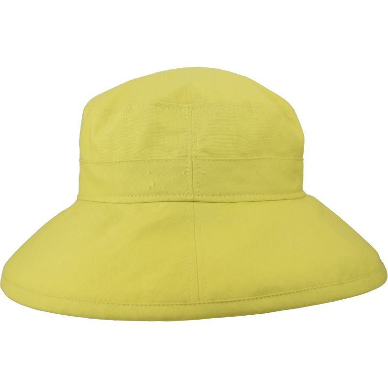 Clothesline Linen Wide Brim Garden Hat- Linen/cotton Blend, Stunning Chartreuse Colour-Made in Canada-UPF50 Excellent Sun Protection