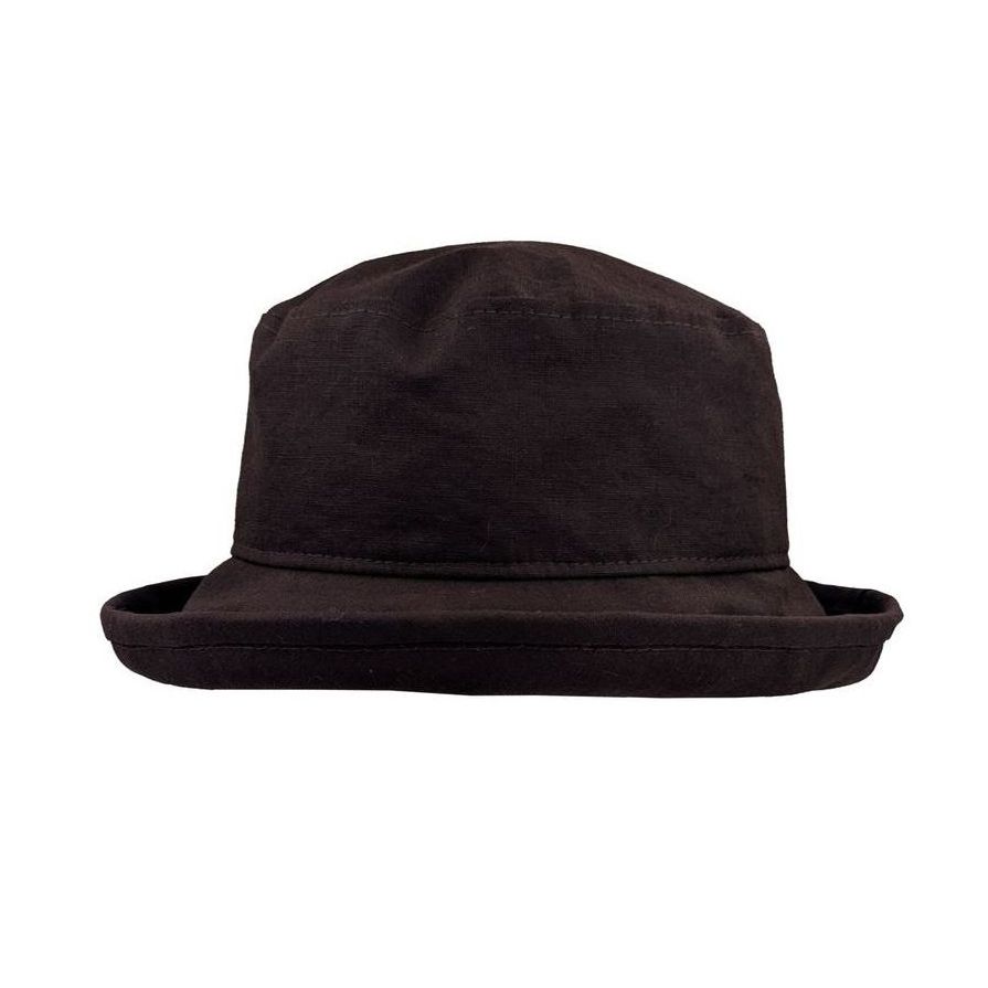 dark espresso brown slouch sun hat on white background