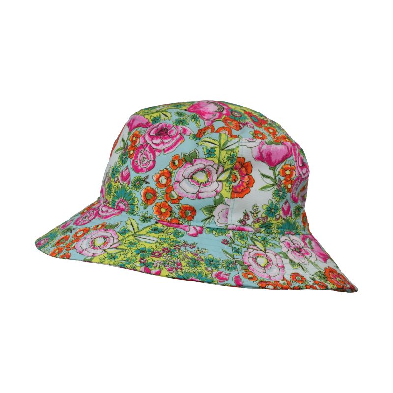 Cotton Print Crusher Hat-UPF50 Sun Protection-Made in Canada by Puffin Gear-Cutting Garden