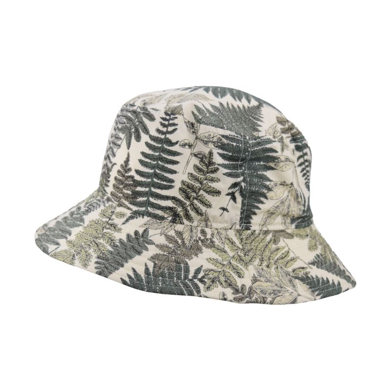Cotton Print Crusher Hat-UPF50 Sun Protection-Made in Canada by Puffin Gear-Fern Garden