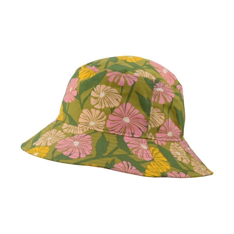 Cotton Print Crusher Hat-UPF50 Sun Protection-Made in Canada by Puffin Gear-Garden Bloom