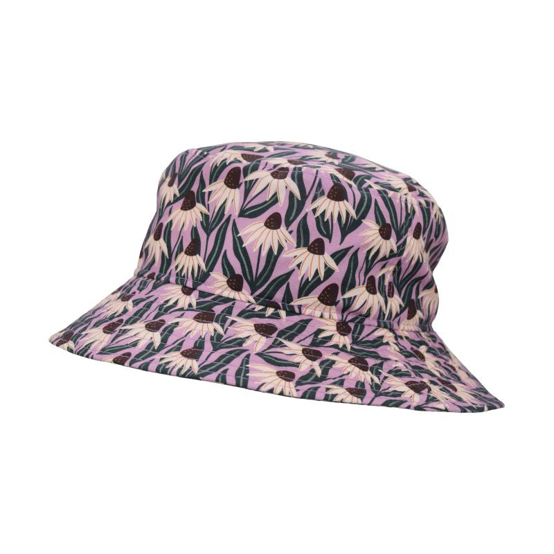 Cotton Print Crusher Hat-UPF50 Sun Protection-Made in Canada by Puffin Gear-Coneflower