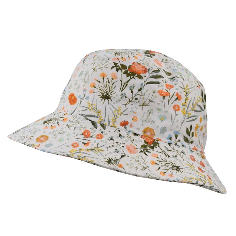 cotton print crusher bucket hat upf50 sun protection-made in canada by puffin gear- meadow print