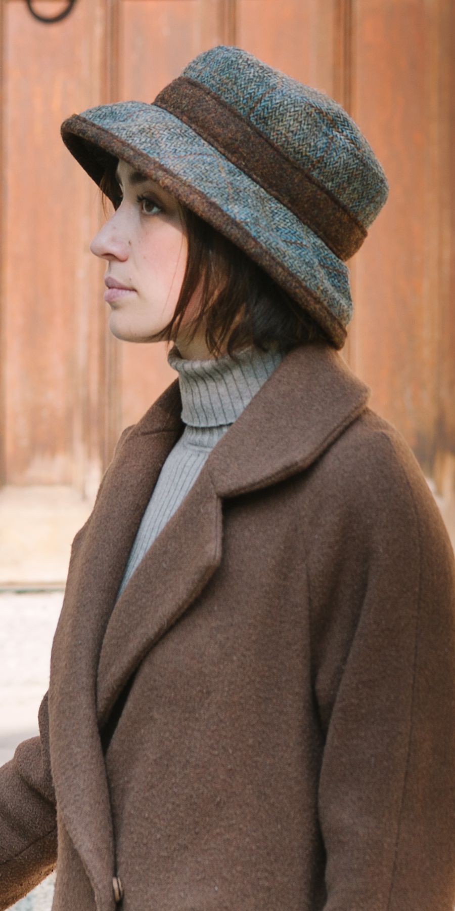 Harris Tweed wool is hand woven in the outer Hebrides of  Scotland. Puffin Gear combines their classic style with this timeless fabric to create hats you'll love for years. Carefully made in the Puffin Gear Toronto Canada studio for over 25 years.