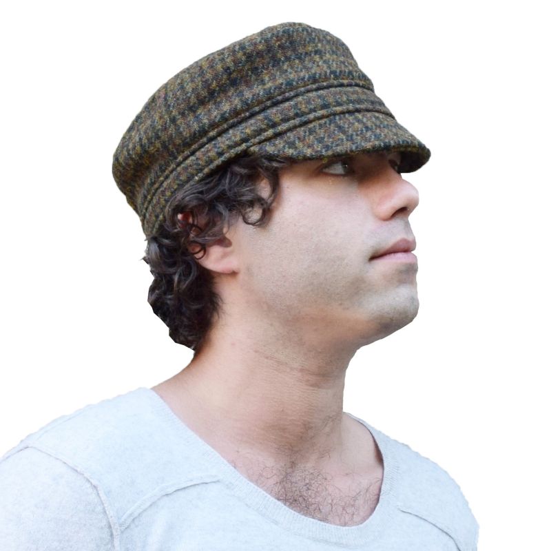 Puffin Gear Harris Tweed Croft Cap - Made in Canada-Seaweed Check