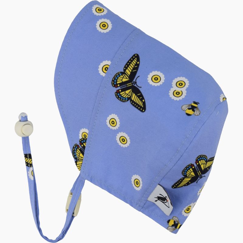 Puffin Gear Infant and Toddler Sun Protection Bonnet-Made in Canada-Secret Garden Butterfly