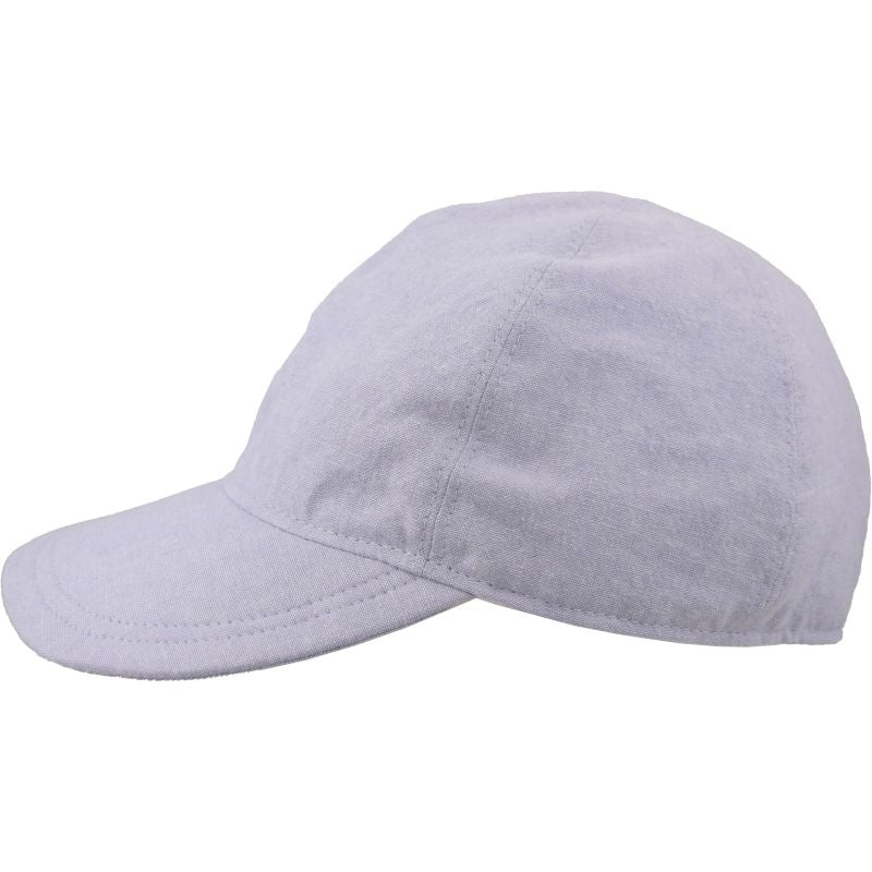 Linen Canvas Chambray Ball Cap in Hydrangea-UPF50 Sun Protection-Made in Canada by Puffin Gear