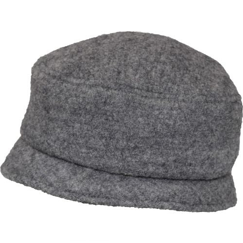 Puffin Gear Tilburg Boiled Wool Stroll Pillbox Hat - Made in Canada - Frost Grey