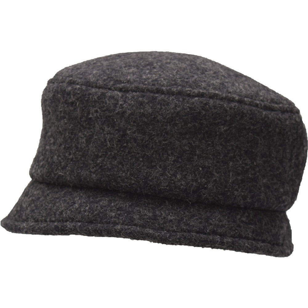 Puffin Gear Tilburg Boiled Wool Stroll Pillbox Hat - Made in Canada - Slate Grey