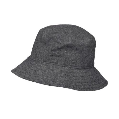 linen canvas crusher hat-upf50 sun protection-made in canada by puffin gear-charcoal grey