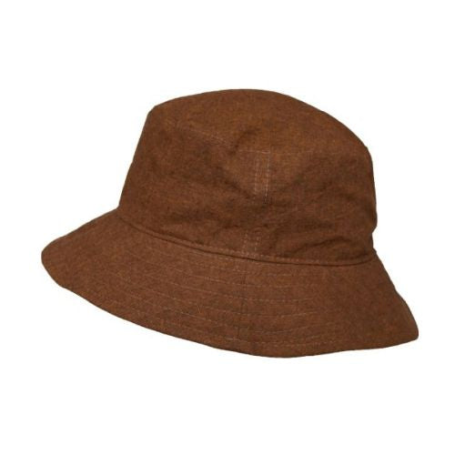 linen canvas crusher hat-upf50 sun protection-made in canada by puffin gear-copper