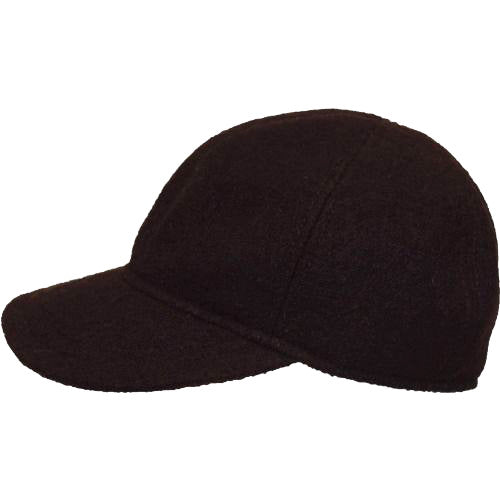 Boiled Wool Warm Ballcap-Made in Canada by Puffin Gear - Chestnut