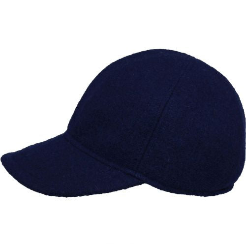 Boiled Wool Warm Ballcap-Made in Canada by Puffin Gear - Navy