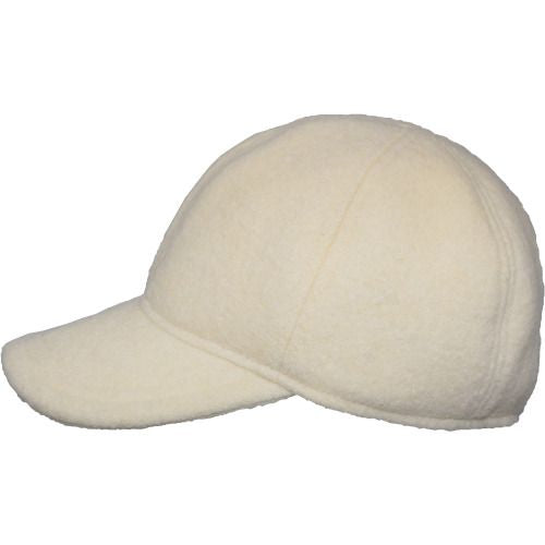 Boiled Wool Warm Ballcap-Made in Canada by Puffin Gear -Winter White