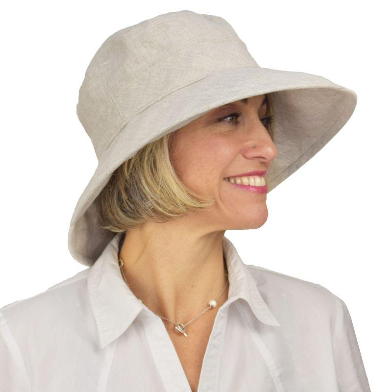 Hemp Wide Brim Garden Hat-UPF50 Sun Protection-Made in Canada by Puffin Gear-Natural