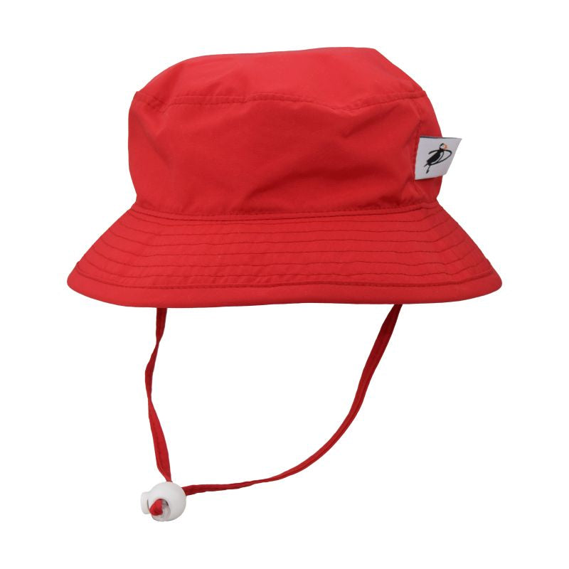 kids camp hat-quick dry solar nylon-made in canada-Red