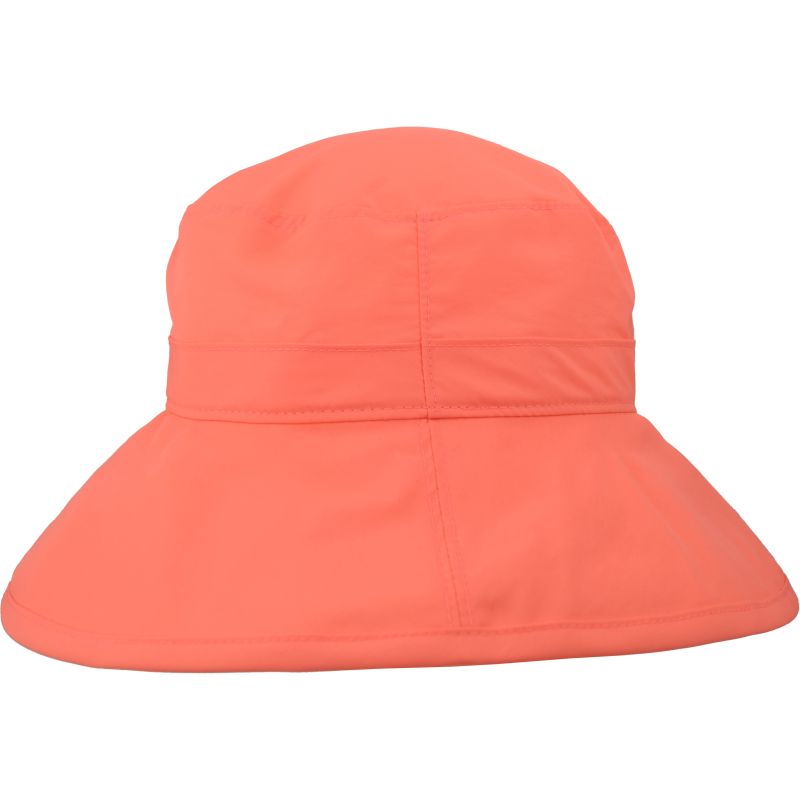 Puffin Gear Solar Nylon Wide Brim Afternoon Hat with UPFF50 Sun Protection-made in Canada-Coral