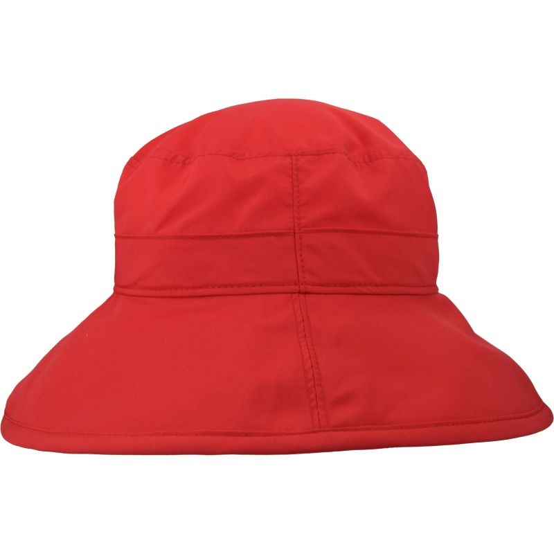 Puffin Gear Solar Nylon Wide Brim Afternoon Hat with UPFF50 Sun Protection-made in Canada-Red