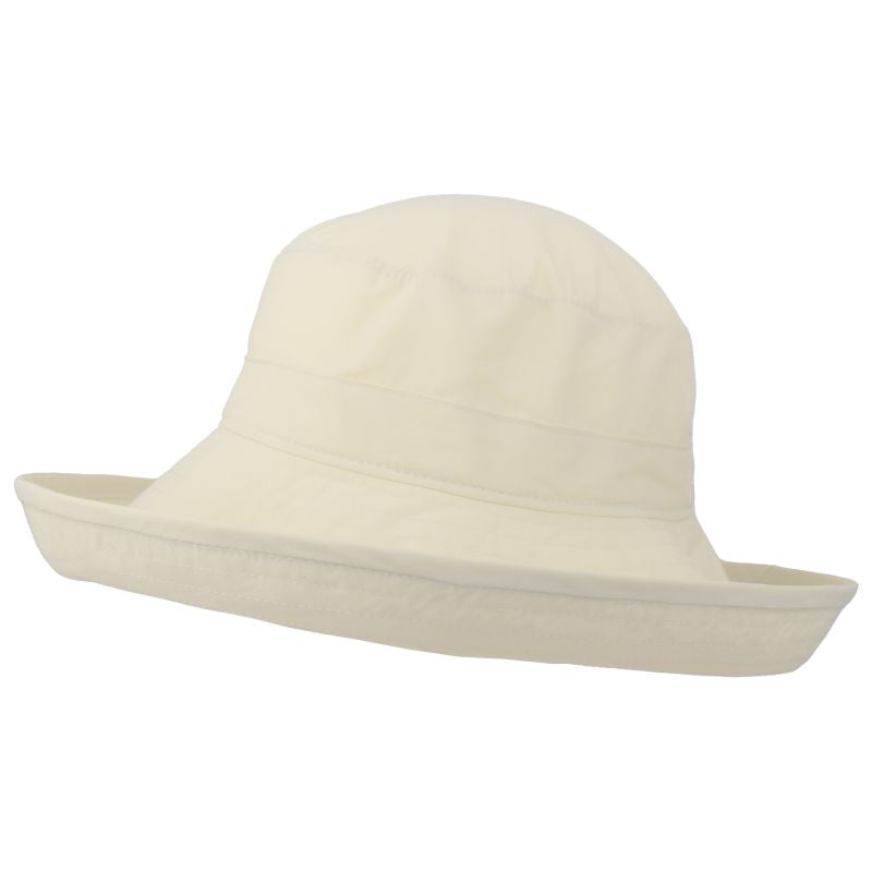 Solar Nylon Wide Brim Sun Protection Hat-Rated UPF50+, Light Weight, Quick Dry-Made in Canada by Puffin Gear-Vanilla