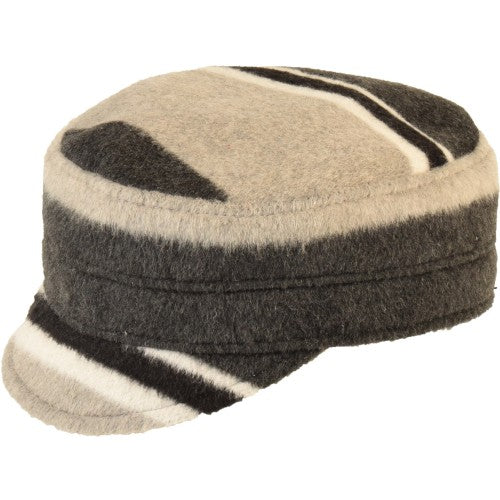 Blanket Stripe Kids Cap-Grey