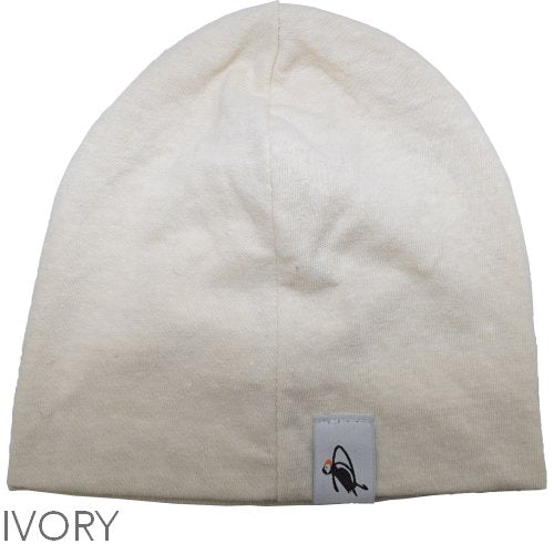 Hemp Jersey Infant Slouch Beanie-Made in Canada-Ivory