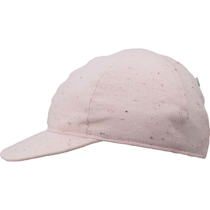 Kids Linen Canvas Ball Cap with UPF50 Sun Protection, Made in Canada by Puffin Gear-Strawberry Sprinkles