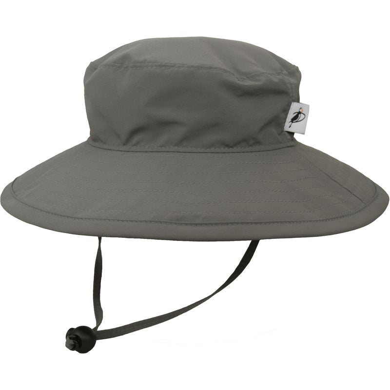 Kids Wide brim solar nylon hat-quick dry-upf50-wolf grey