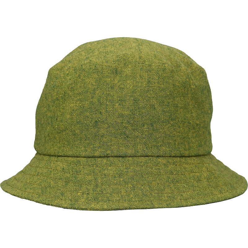 linen canvas bucket hat-jungle green
