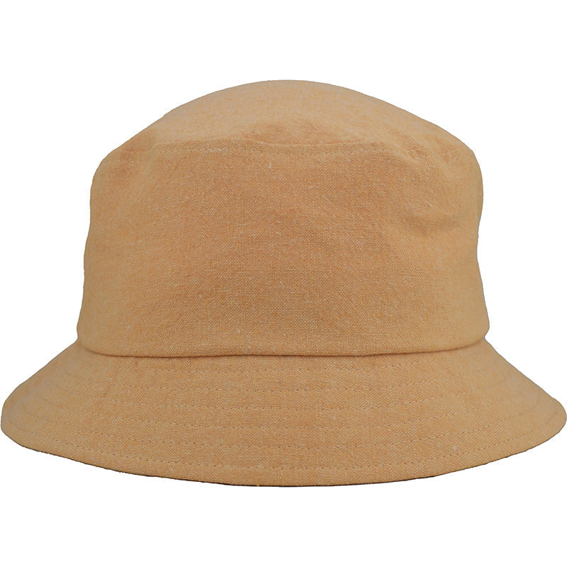 linen canvas bucket hat ochre