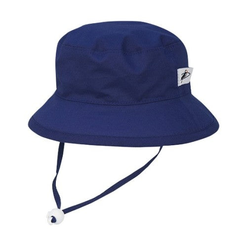 Puffin Gear Organic Cotton UPF 50+ Sun Protection Child Camp Hat-Made in Canada-Navy