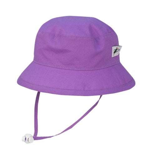 Puffin Gear Organic Cotton UPF 50+ Sun Protection Child Camp Hat-Made in Canada-Purple