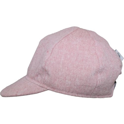 Kids Linen Canvas Ball Cap with UPF50 Sun Protection, Made in Canada by Puffin Gear-Berry