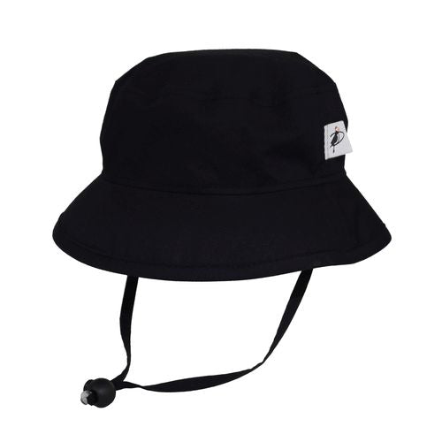 Puffin Gear Organic Cotton UPF 50+ Sun Protection Child Camp Hat-Made in Canada-Black