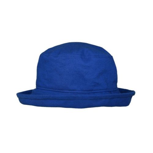 Royal Blue-Linen-Cotton Summer slouch hat-Rated UPF50+ Sun Protection-Made in Canada by Puffin Gear 