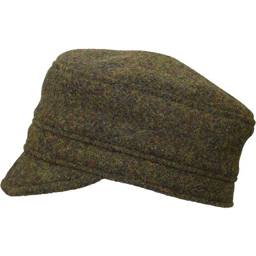 Harris Tweed Croft Cap-Made in Canada by Puffin Gear-Moss Heather
