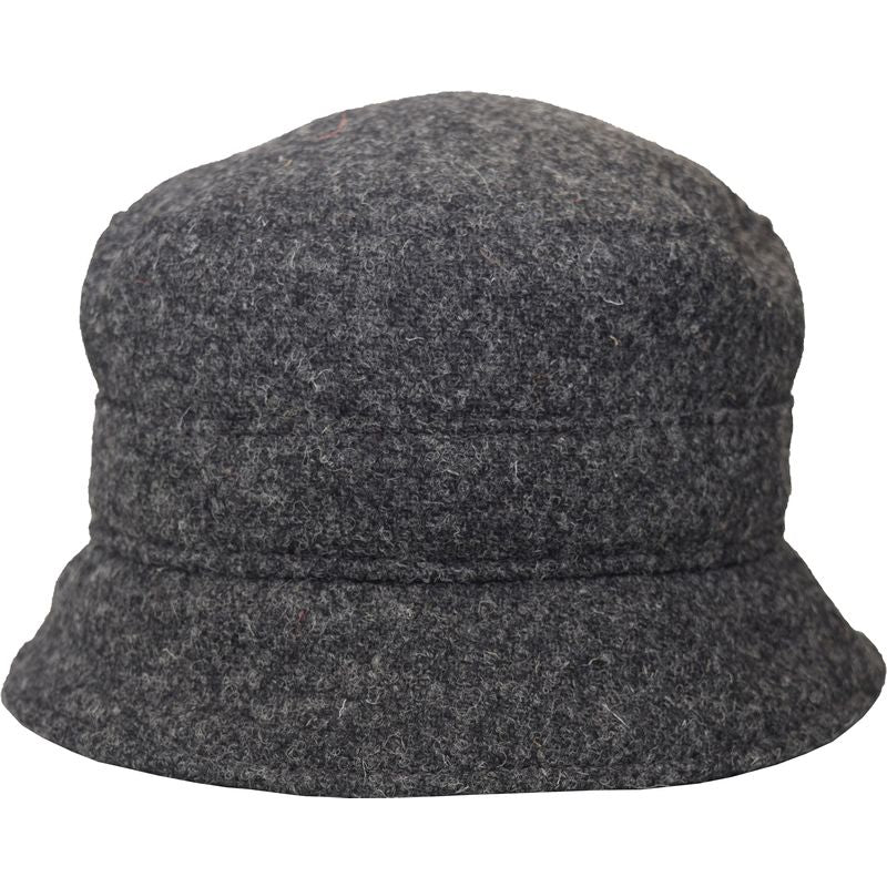 Harris Tweed Bucket Hat-Made in Canada by Puffin Gear-Slate heather tweed
