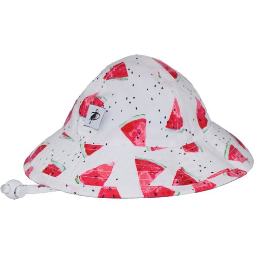 Puffin Gear Infant Sunbeam Brimmed Hat with Chin Tie and Toggle-UPF50 Sun Protection-Made in Canada by Puffin Gear-Summer-Watermelon