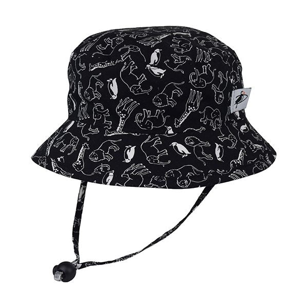 Puffin Gear Child and Toddler Sun Protection Camp Hat-UPF50-Made in Canada-Chin Tie with Cord Lock and Safety Break Away Clip Keep Hat Safely on Child&#39;s Head-Machine Washable-Animal Kingdom-Wild