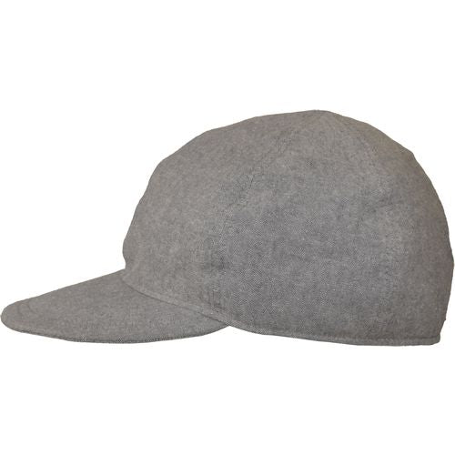 Linen-blend, Chambray Canvas Ball Cap-Rated UPF50+ Sun Protection-Made in  Canada by Puffin Gear-Grey