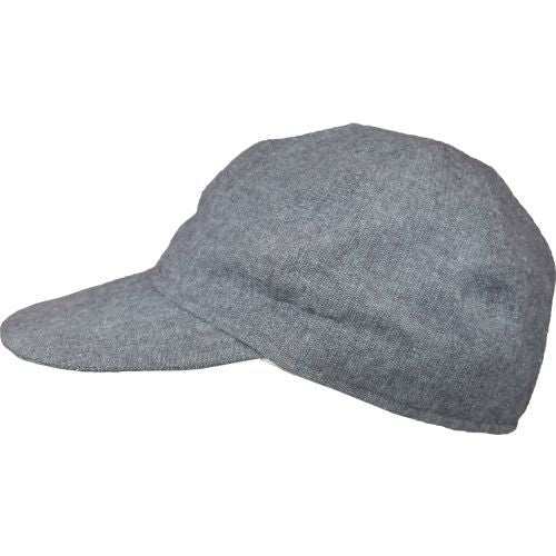 Linen-blend, Chambray Canvas Ball Cap-Rated UPF50+ Sun Protection-Made in  Canada by Puffin Gear-black