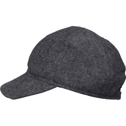 Kids Linen Canvas Ball Cap with UPF50 Sun Protection, Made in Canada by Puffin Gear-Charcoal
