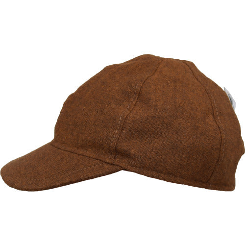 Kids Linen Canvas Ball Cap with UPF50 Sun Protection, Made in Canada by Puffin Gear-Copper