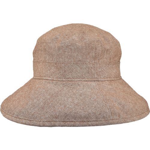 Linen Chambray Canvas Wide Brim Garden Hat-rated UPF50+ sun protection-Made in Canada by Puffin Gear-Copper